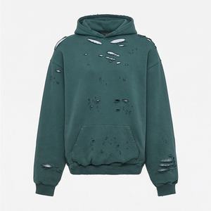 Sudadera con Capucha Extra Grande de Algodón 100% Premium para Invierno 2025-26, Personalizada con Serigrafía, Bordado y Efecto Desgastado - Product Image 1