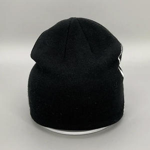 Hot Sale <b>Waterproof</b> Custom Logo Jacquard Knitted Cuffed Sports <b>Beanie</b>-Unisex Winter Outdoor Hat - Product Image 2