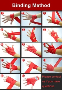 ผ้าพันมือสำหรับชกมวยแบบมืออาชีพ สำหรับถุงมือ MMA คิกบ็อกซิ่ง มวยไทย ฝึกซ้อม ทำจากหนัง PU กันน้ำ ระบายอากาศได้ดี ใช้กลางแจ้ง - Product Image 6