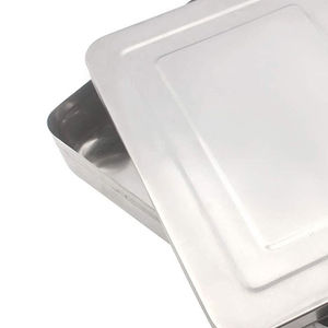 Bandeja de Esterilización Médica de 41x30x7 cm, Caja de Acero Inoxidable para Instrumental, Bandeja Manual para Técnicos de Hospital - Product Image 6