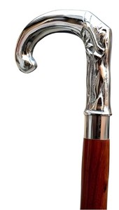 ไม้เท้าโบราณด้ามจับทองเหลืองดีไซน์ช้างทองสำหรับผู้ชายและผู้หญิงเหมาะสำหรับเป็นของขวัญกิจกรรมเดินป่า - Product Image 5