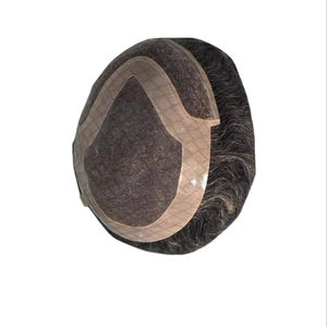 Peluca de Cabello Humano Taz Hair BD, Ondulado, Prótesis Capilar, 100% Cabello Remy Chino, con Frente de Encaje y Base Mono - Product Image 4