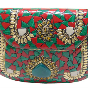 Bolso de noche de piedra de embrague de cristal de diseño personalizado al por mayor - Product Image 1