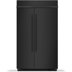 Réfrigérateur électrique encastrable côte à côte de 48 pouces, 30 pieds cubes Machine à glaçons automatique de grande capacité avec intérieur Signature Platinum - Product Image 1