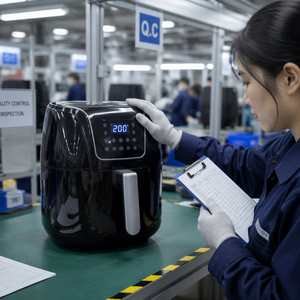 Friteuse à air Anbolife 4L avec écran tactile numérique, fonction de désactivation numérique à un clic, protection contre la surchauffe et fenêtre de visualisation - Product Image 5
