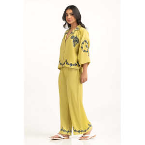 Chemise en popeline à imprimé floral coupe classique WM-COD-SS25-365T Top - Product Image 3