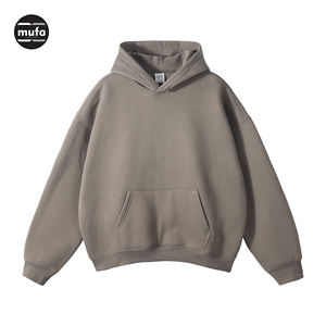 Sudadera con capucha Premium elegante de mezcla de algodón para Unisex 100% Sudadera con capucha de algodón teñido liso para ropa de invierno informal - Product Image 1