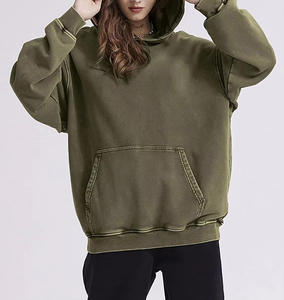 Sudadera con Lavado Ácido Personalizada para Hombre, Estilo Urbano, Diseño con Bordado e Impresión de Logotipo, OEM, Vintage, Unisex - Product Image 4