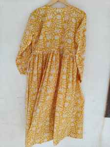 Robes en coton de qualité supérieure pour femmes, avec des imprimés forestiers indiens faits à la main, en tissu naturel confortable, pour la vente en gros mondiale - Product Image 6