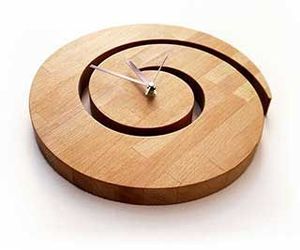 CIRCLE DRIVEN HOME DECORATION WOODEN LARGE Wooden Wall <b>Clock</b> Laser Circle Wooden Living Room Wall <b>Clock</b> - Product Image 2