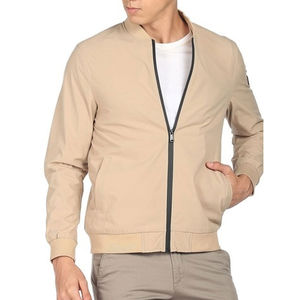 Veste universitaire coupe-vent imperméable en toile enduite unisexe de grande taille Vente en gros au design avant avec logo personnalisé - Product Image 4