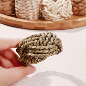 Seagrass <b>cloth</b> napkin holder rings <b>table</b> styling wholesale natural sea grass ring for napkins - Product Image 4