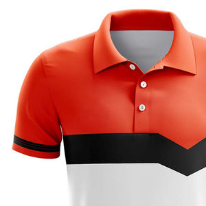 Vente en gros Polo d'été confortable et respirant à manches courtes et à la mode pour adultes sublimation de haute qualité - Product Image 4