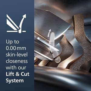 Mini Afeitadora Eléctrica Impermeable IPX7, Sistema de Triple y Doble Cuchilla para Uso en Seco y Húmedo, con Estuche de Limpieza para Barba - Product Image 3