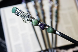 Baguette <span class=keywords><strong>Magique</strong></span> Vert Aventurine Argent <span class=keywords><strong>Arbre</strong></span> <span class=keywords><strong>de</strong></span> <span class=keywords><strong>Vie</strong></span> Alliage 2023 Nouveau 50 Amour Gemstone Feng Shui Quartz Cristal Baguette Brunissage CN;ZHE - Product Image 2