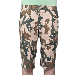 Pantalones cortos cargo multibolsillos con estilo para hombre, pantalones cortos ligeros y cómodos de verano para exteriores con cintura ajustable, logotipo estampado personalizado - Product Image 1