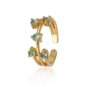 Bague réglable en pierres précieuses fuchsia rose faite à la main bague en plaqué or vintage ensemble de broches bague en pierres précieuses bijoux anniversaire femmes bijou - Product Image 5