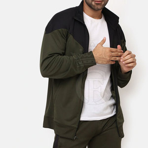 ชุดวอร์มของผู้ชายคอตตอนระบายอากาศได้ดีขนาดมาตรฐานเป็นมิตรกับสิ่งแวดล้อมผ้า100% เนื้อแข็งคอตั้งสำหรับฤดูหนาว - Product Image 4