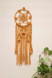 Attrape-rêves en coton pour la maison et le bureau Attrape-rêves artisanaux en macramé boho - Product Image 4