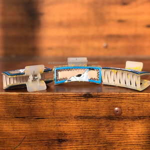 Nouvelle arrivée vente chaude Western élégant à la main usiné en cuir gravé pinces à cheveux en cuir griffe accessoires de cheveux pour les femmes - Product Image 4