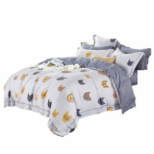 Ensemble de draps de lit brodés personnalisés en gros avec taie d'oreiller nouveau style de coton imprimé fabriqué en - Product Image 1