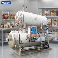 Stérilisateur automatique à immersion dans l'eau Mosen pour les repas préparés, les sauces, les fruits de mer, la viande, les aliments emballés sous vide, pour les usines de transformation alimentaire