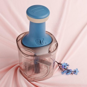 Popular picadora manual de alimentos: prensa manual de empuje de la mejor calidad y gran oferta para rebanar frutas, verduras y ajo en la cocina - Product Image 5