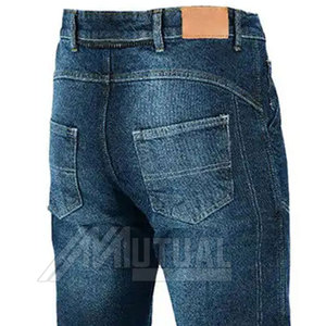 Pantalon en jean décontracté de haute qualité pour hommes, couleur unie, léger, taille moyenne, modèle droit, service OEM pour adultes le plus vendu - Product Image 6