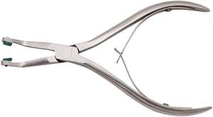 Alicates de corona dental, herramientas de dentista, alicates temporales de extracción de dientes con acero inoxidable de goma verde - Product Image 2