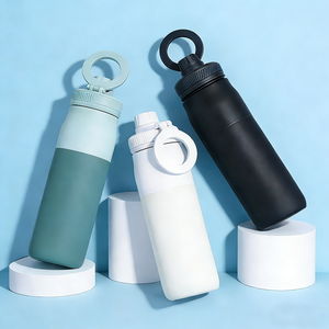 32盎司不锈钢真空隔热双层磁性防漏水瓶带手机支架盖子可煮水安全 - Product Image 1