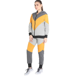 Conjunto Deportivo de Otoño/Invierno para Mujer, Chaqueta con Capucha y Pantalones Largos, Estilo Casual, Bloques de Color, para Correr al Aire Libre - Product Image 3