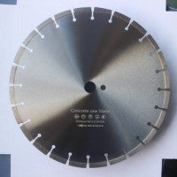 Lames de coupe industrielles diamantées de 14 pouces, soudées au laser, pressées à chaud, 24T CrN pour carreaux de céramique et granit (OEM)