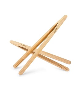 Pinzas para Alimentos de Madera Natural de Tamaño Personalizado, Más Vendidas, Pinzas para Alimentos de Metal Reutilizables de la Mejor Calidad y Agitador de Cócteles al por Mayor - Product Image 1