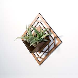 Soporte de pared elegante para macetas, para uso en el hogar, Hotel, balcón, decorativo, montado en plantas de madera en cualquier vertical funcional - Product Image 3