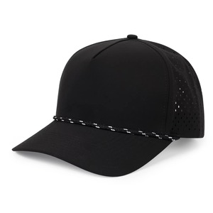 OEM Chapeaux de sport de course à pied à séchage rapide Logo personnalisé 6 panneaux Découpé au laser Trou perforé Casquette de camionneur de golf - Product Image 1