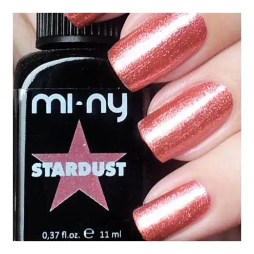 MI-NY ITALIENISCHE MARKE, STARDUST COLLECTION 4 KOSTENLOSE NAIL POLISH, NICHT GIFTIG, FARBEN NAME: CRAZY, GRÖSSE 11 ML