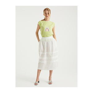 Falda Midi de Poliéster 100% para Mujer - Product Image 4
