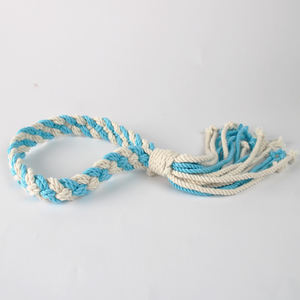 Cotton Loop Tug <b>Toy</b> For Dogs Encourages <b>Interactive</b> Play, Relieves Stress, Durable Braided Cotton, Vietnam Manufacturer - Product Image 2
