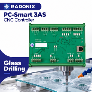 RADONIX PC-Smart 3AS ตัวควบคุม CNC แบบ 3 แกนสำหรับการเจาะกระจกและการประมวลผลรูบนแผ่นกระจก - Product Image 1