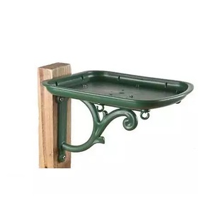 Comedero para pájaros montado en la pared de metal galvanizado de estilo moderno utilizado para uso de alimentación de aves en interiores y exteriores - Product Image 6