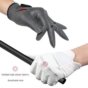 Gants de golf de sport en cuir de mouton pour hommes respirants et résistants à l'usure antidérapants pour la main gauche et la main droite Vente en gros d'usine - Product Image 4
