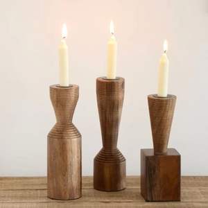 Exclusive Quality Handmade <b>Wooden</b> Candle <b>Holder</b> Attractive Design Home Decorative <b>Wooden</b> Candle <b>Holder</b> <b>Candlestick</b> for Best Sale - Product Image 1
