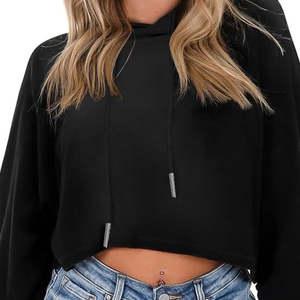 Sudadera con Capucha para Mujer, Estampada, Estilo Urbano, Logotipo Bordado, Algodón Cálido, Felpa Francesa, Talla Grande - Product Image 1