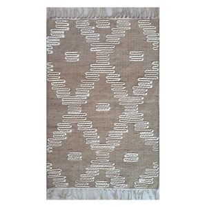 100% tapis en coton de Jute naturel pour salon tapis d'intérieur tapis tressés pour la maison tapis de sol décoratifs - Product Image 1