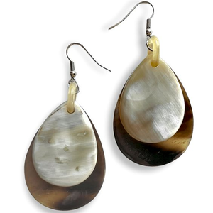 Pendientes colgantes de cuerno de búfalo para mujer, India hecha a mano de la joyería de moda, accesorio de disfraz de glowin fashion - Product Image 4