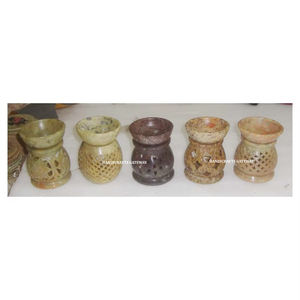 Exclusive And Beautiful Handmade Natural Soapstone Assorted Design And Size Carving Aroma <b>Oil</b> <b>Burner</b> For Decoration And Gifting - Product Image 1