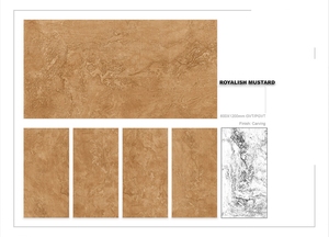 Royalish กระเบื้องพอร์ซเลนกันลื่นทันสมัยขนาด600x1200มม. พื้นผิวด้านแกะสลักกระเบื้องปูพื้นสำหรับวิลล่าห้างสรรพสินค้าภายในบ้านต้านเชื้อแบคทีเรีย - Product Image 2