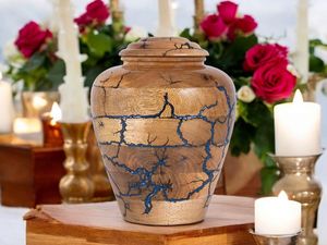 Urna Conmemorativa Rectangular de Resina y Madera Ecológica |   Diseño Moderno |   Acabado Hecho a Mano |   Exhibidor de Mesa |   Venta al por Mayor del Fabricante - Product Image 2