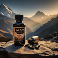 Cápsulas de Shilajit del Himalaya 100% Naturales y Orgánicas, Secas al Sol, Marca Privada OEM/ODM, 60 Cápsulas por Botella, Refuerzo Inmunológico