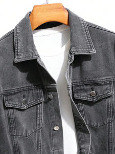 Trending Denim Fashionable <b>Jackets</b> <b>for</b> <b>Men</b> With Full Customization Custom Sport Style <b>Men's</b> Jeans <b>Jacket</b> <b>for</b> Outdoor Wear - Product Image 6